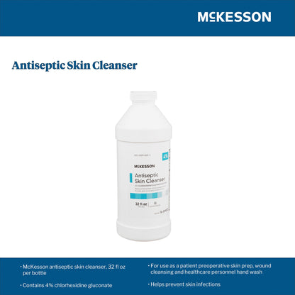McKesson Antiseptic Skin Cleanser, 32-ounce Flip-Top Bottle
