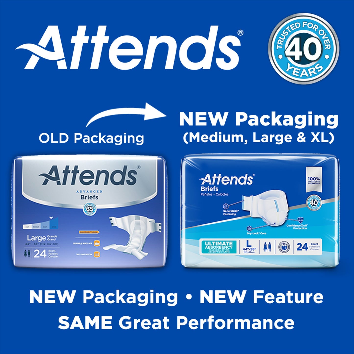 Attends® Advanced Briefs, Medium