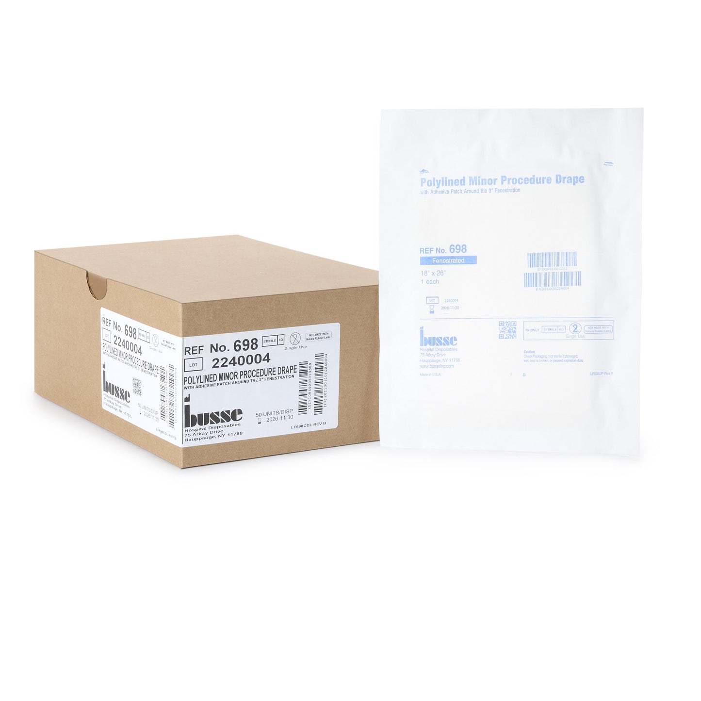 Busse Hospital Sterile Minor Procedure Surgical Drape, 18 x 26 Inch