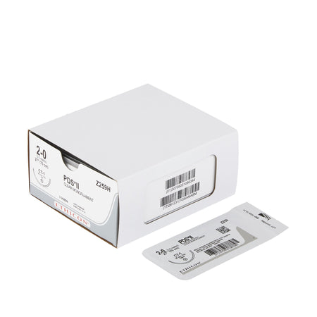 Ethicon Z259H PDS II Polydioxanone Absorbable Suture with Needle, Taper Point Monofilament