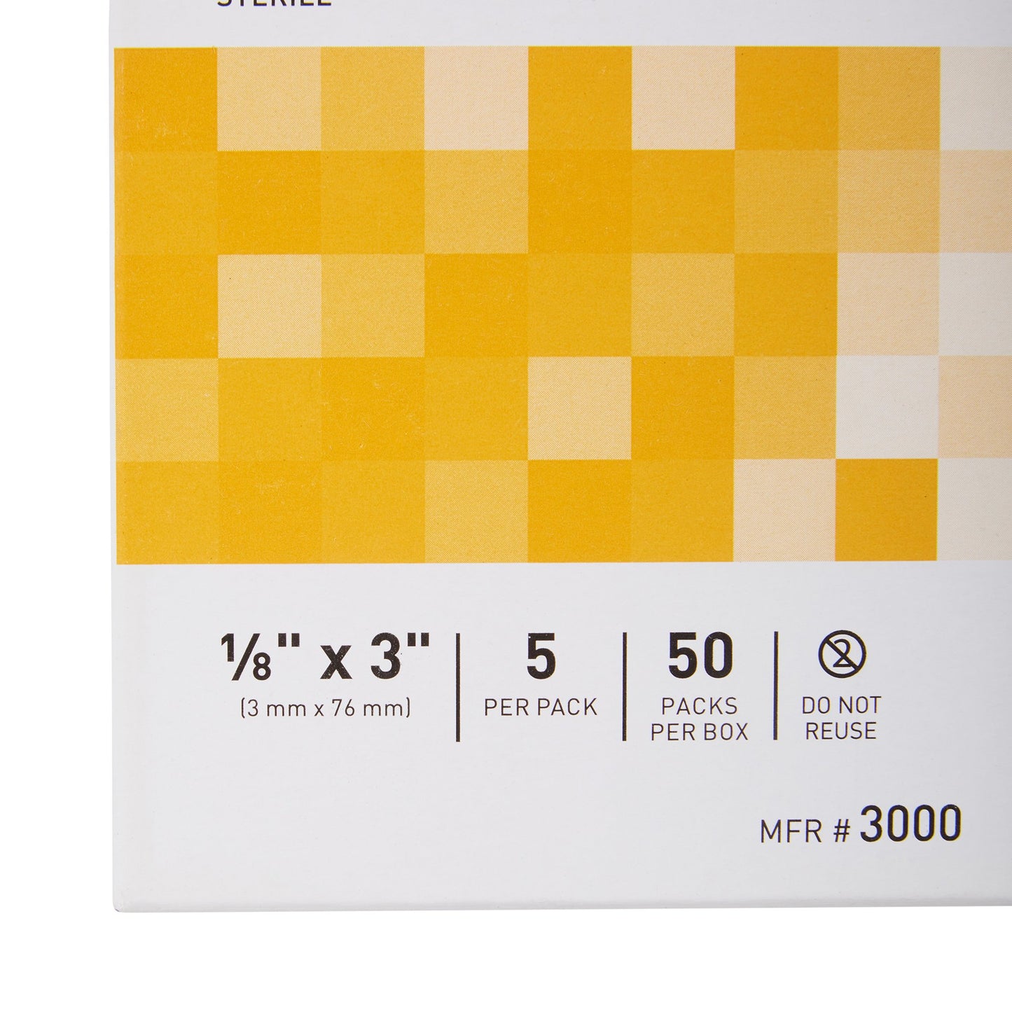 McKesson Non-Reinforced Skin Closure Strip, 1/8 x 3 in.