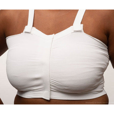 Dale Medical Products 702 Post-Surgical Bra Dale 34 to 36 Inch Chest Medium White Front Hook and Loop Closure