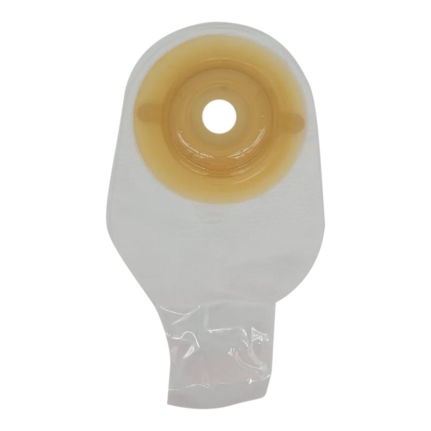 Ostomy Pouch Safe n Simple™ One-Piece System 12 Inch Length Convex, Pre-Cut 1 Inch Stoma Drainable