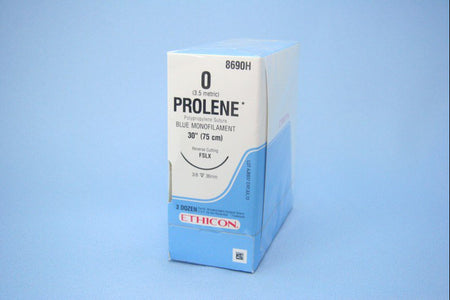 Ethicon 8690H Prolene Polypropylene Nonabsorbable Suture with Needle, Reverse Cutting Monofilament