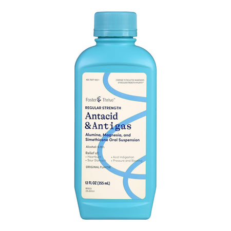 McKesson 70677106301 Foster & Thrive Antacid & Antigas Alumina, Magnesia & Simethicone Oral Liquid