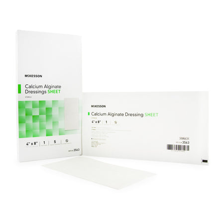 McKesson 3563 Alginate Dressing, 4 x 8 inch, 5 to 12 Inch Length, White