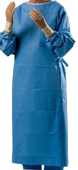 Cardinal 9575 Health Astound nonreinforced Surgical Gown With Towel, Blue, 2X-Large