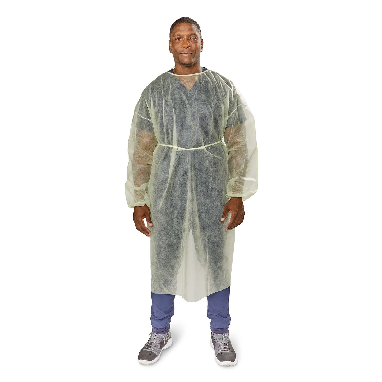 McKesson Nonrated Isolation Gowns, Yellow, One Size Fits Most