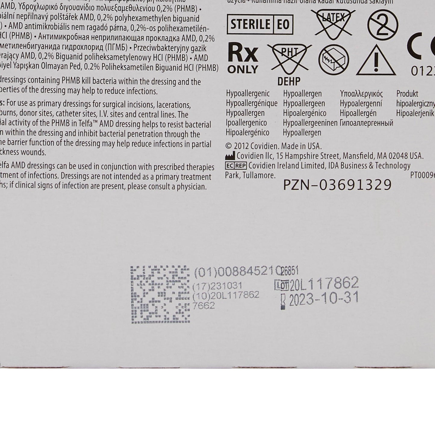 Telfa™ Impregnated Antimicrobial Dressing, 3 x 4 Inch