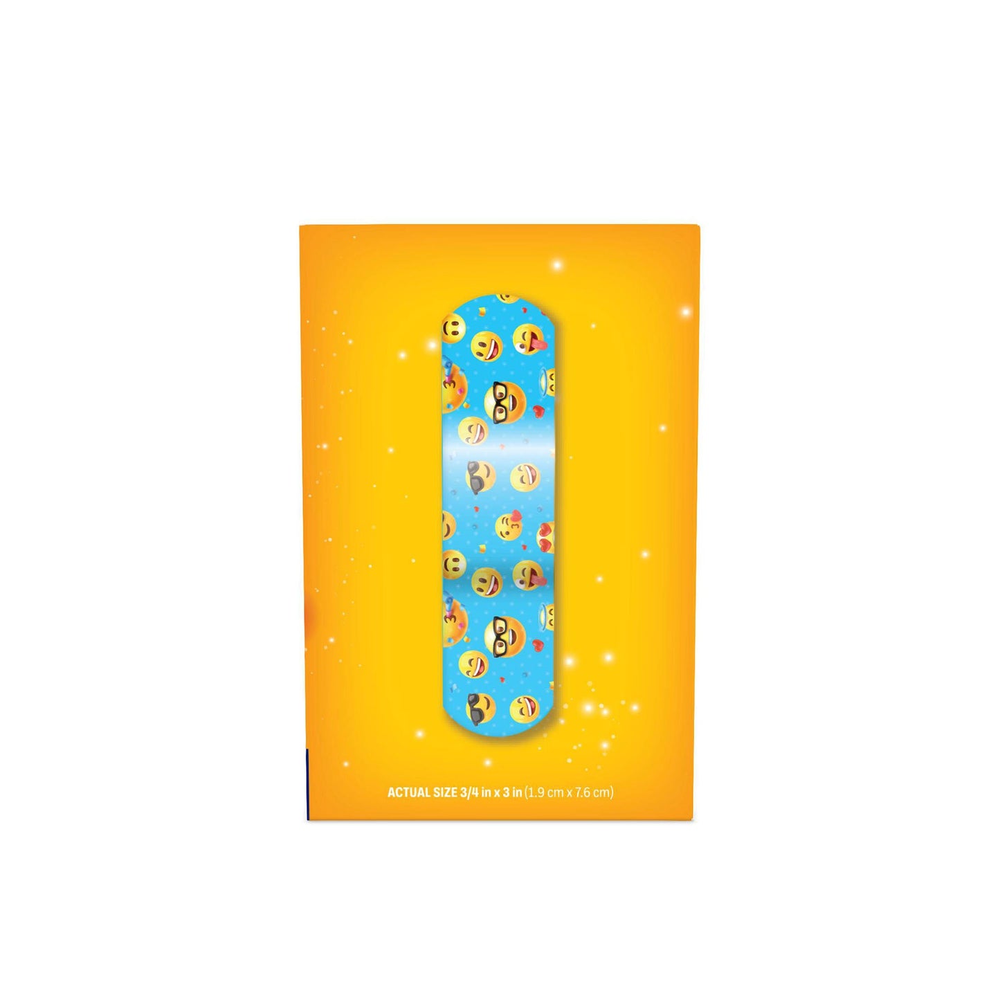 American® White Cross First Aid Emojis Kid Design Adhesive Strip, ¾ x 3 Inch