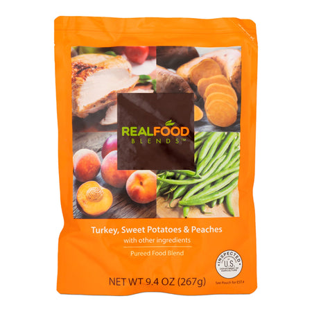 Nutricia North America 176990 Real Food Blends Turkey, Sweet Potatoes & Peaches Puree Blend for Tube Feeding