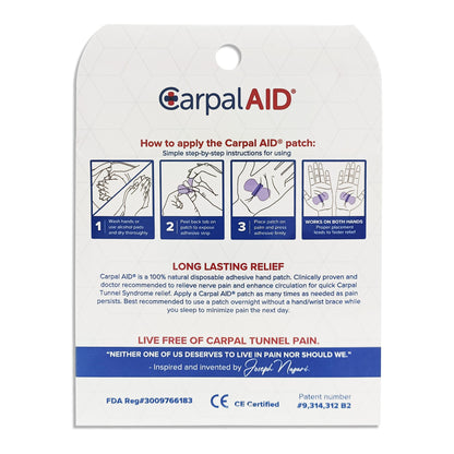 Carpal Aid® Patch Hand-Based Carpal Tunnel Support