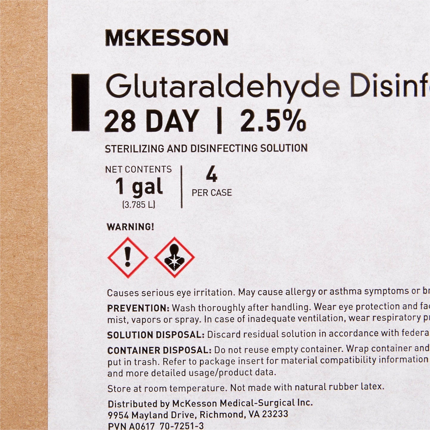 McKesson Glutaraldehyde High Level Disinfectant, 1 gal Jug