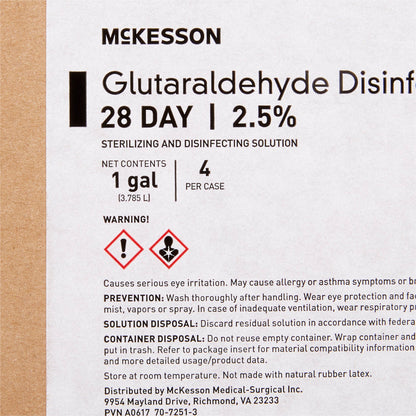 McKesson Glutaraldehyde High Level Disinfectant, 1 gal Jug