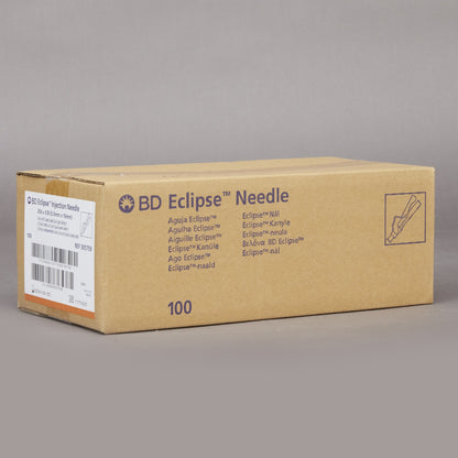 BD 305759 Safety Hypodermic Needle Eclipse™ 5/8 Inch Length 25 Gauge Thin Wall Hinged Safety Needle