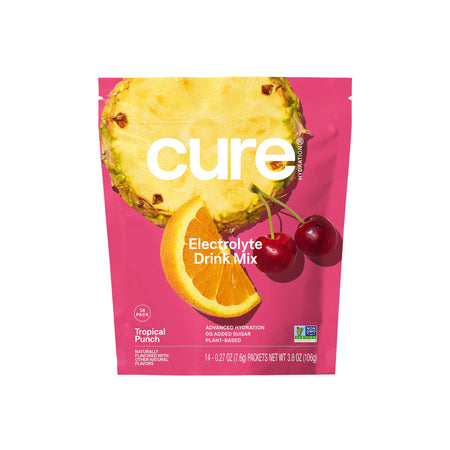 Cure Hydration HM1011 Electrolyte Drink Mix, Tropical Punch, 7.7-gram Packets