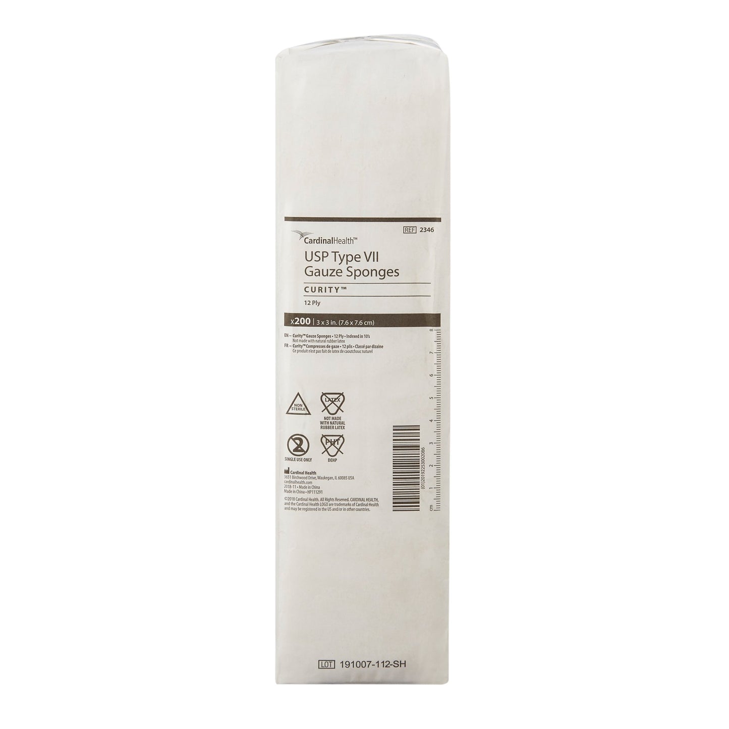Curity™ USP Type VII Gauze Sponge, 3 x 3 Inch, 12-Ply