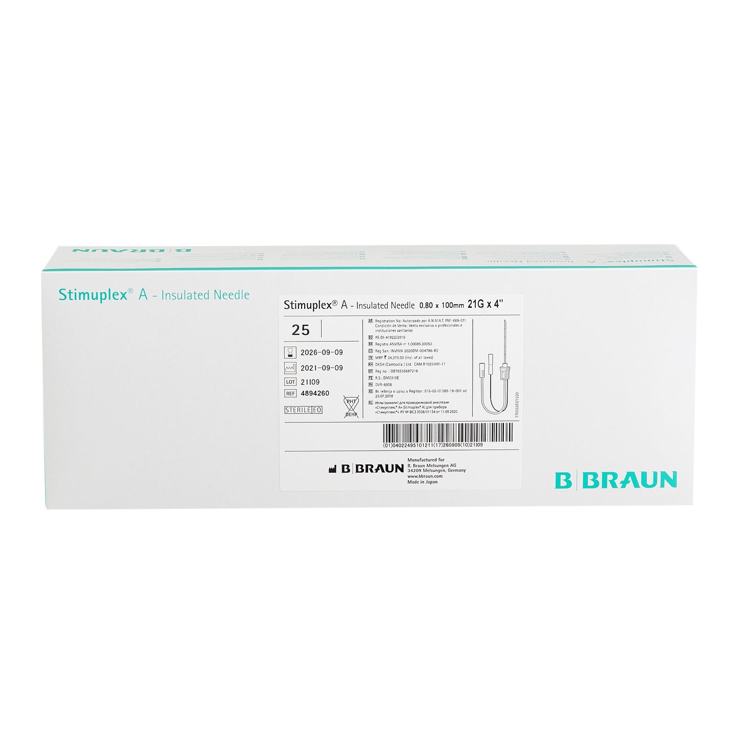 Stimuplex® A Peripheral Nerve Block Needle