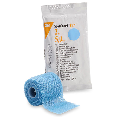 Solventum 82002L 3M Scotchcast Plus Light Blue Cast Tape, 2 Inch x 4 Yard
