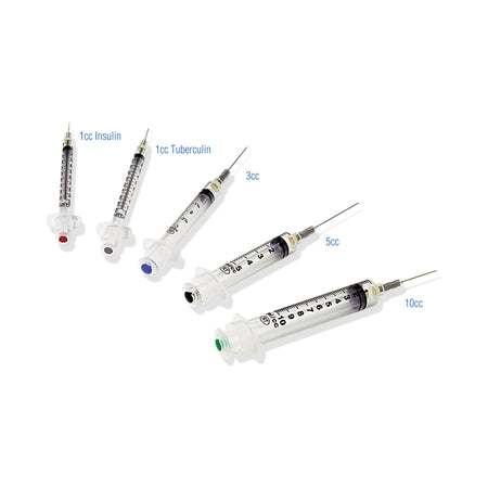 Retractable Technologies 10381 VanishPoint Syringe with Hypodermic Needle, 20 Gauge