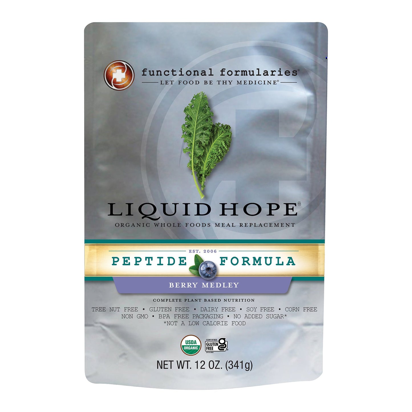 Oral Supplement Liquid Hope Peptide Formula Berry Medley Flavor Liquid 12 oz. Pouch by Nutritionals Medicinals product image