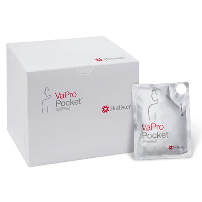 Intermittent Closed System Catheter VaPro Plus Pocket™ Tiemann / Coudé Tip 14 Fr. PVC