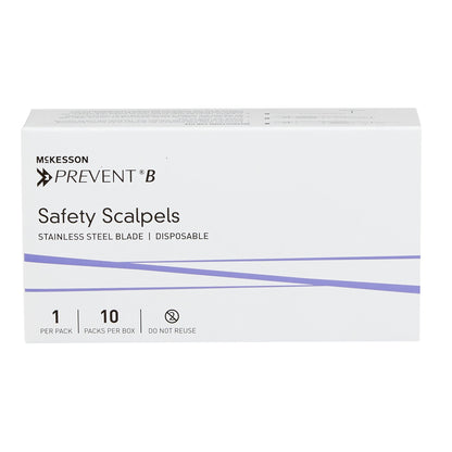 McKesson Prevent® B Safety Scalpel, Size 10