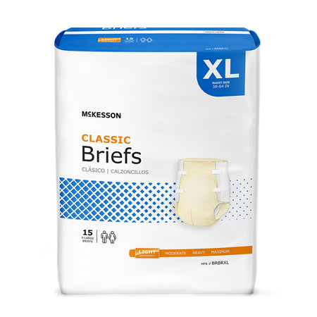 McKesson BRBRXL Classic Light Absorbency Incontinence Brief, Extra Large