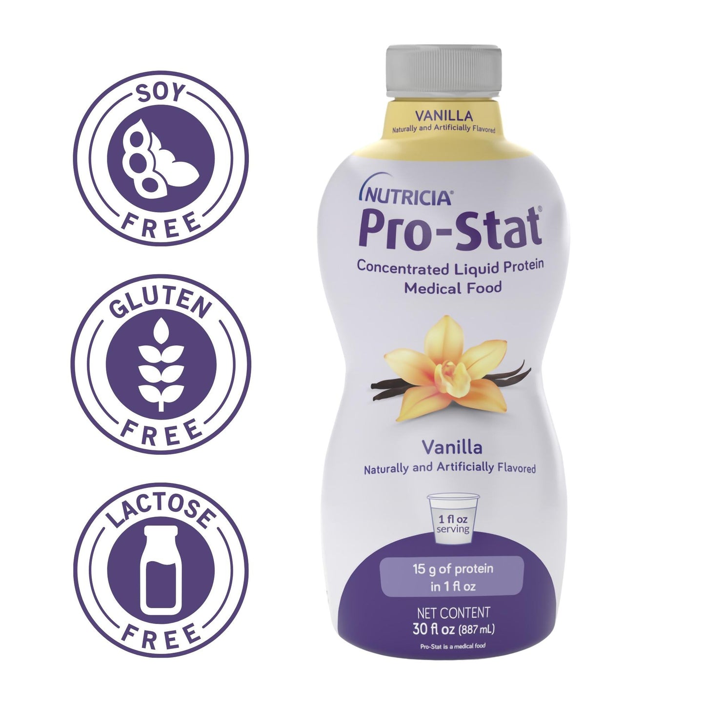 Pro-Stat® Vanilla Concentrated Liquid Protein Medical Food, 30-ounce bottle
