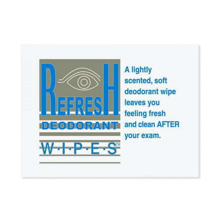 PDC Healthcare STJ-9112 Refresh Deodorant Wipes Mammography Wipe