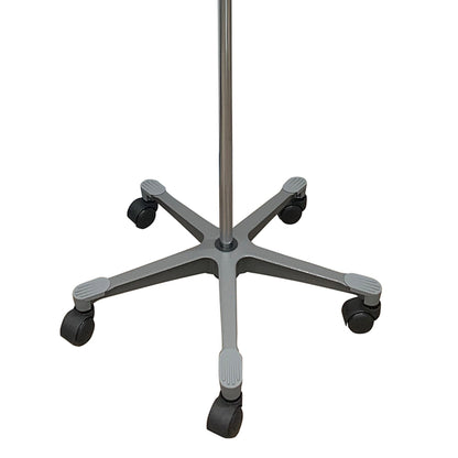 IV Stand Floor Stand 2 Hooks 5 Legs with Casters