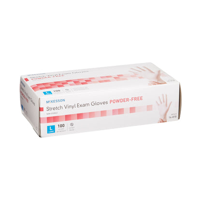 McKesson Stretch Vinyl Exam Glove, Large, Ivory