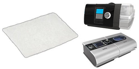 Sunset Healthcare CF2107HA CPAP Filter S9 and AirSense 10 Hypoallergenic Disposable 3 per Pack White No Tab