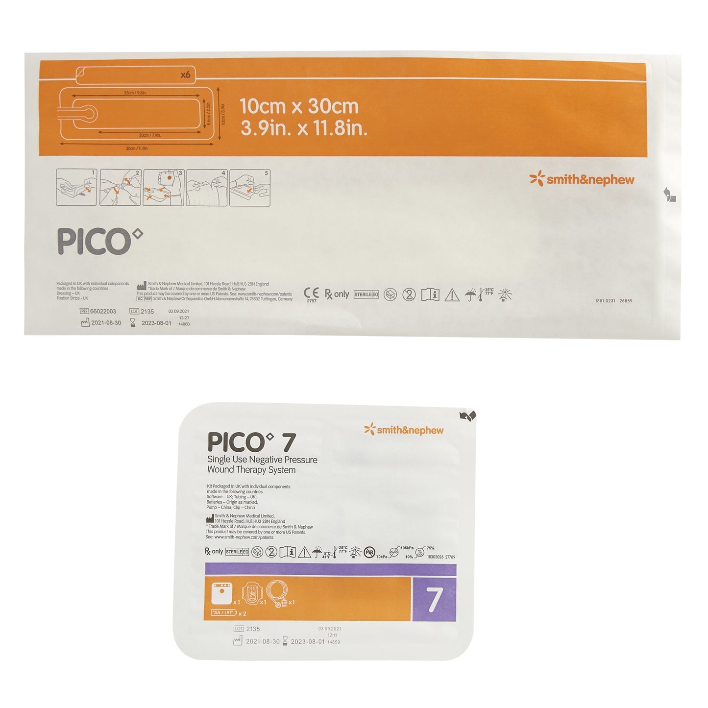 Smith and Nephew PICO 7 Negative Pressure Wound Therapy Two Dressing Kit