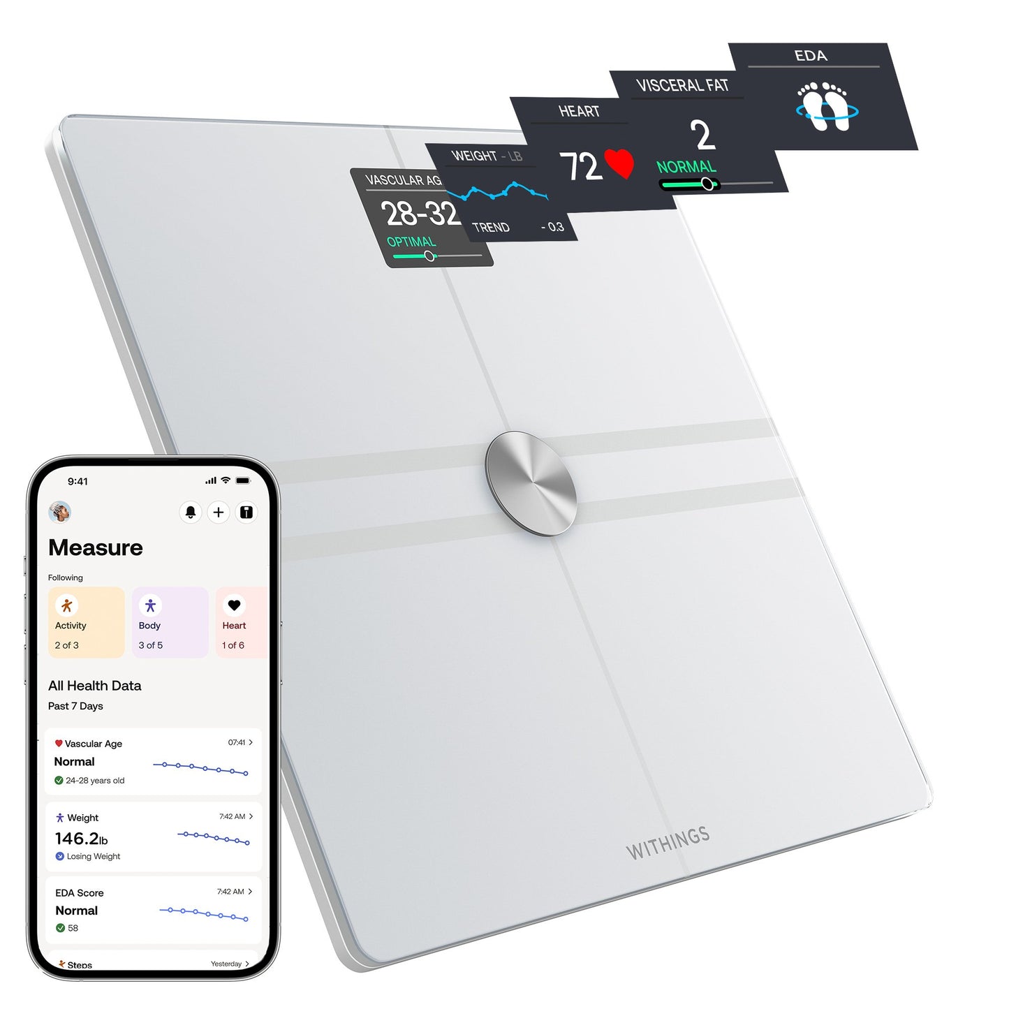 Withings Body Comp Wifi Smart Scale, White