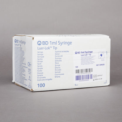 BD 309628 General Purpose Syringe BD Luer-Lok 1 mL Luer Lock Tip Without Safety by BD product image - view 3