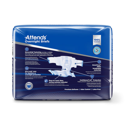 Attends® Briefs with Overnight Protection, Medium