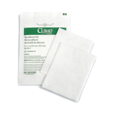 Medline NON25710 Curad Sterile Nonadherent Pad, 3 x 4 Inch