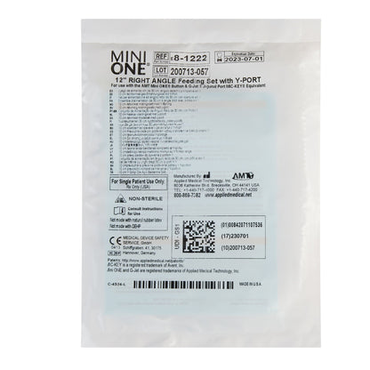 Mini ONE® Right Angle Connector with Y-Port, 12 Inch