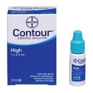 Ascensia Diabetes Care 7111 Bayer Contour Blood Glucose Control Solution, High Level