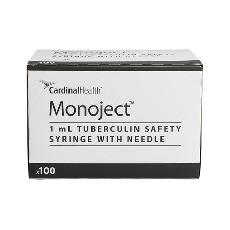 Monoject™ 1 mL Tuberculin Syringe with Needle, 28 Gauge, 1/2 Inch Needle Length