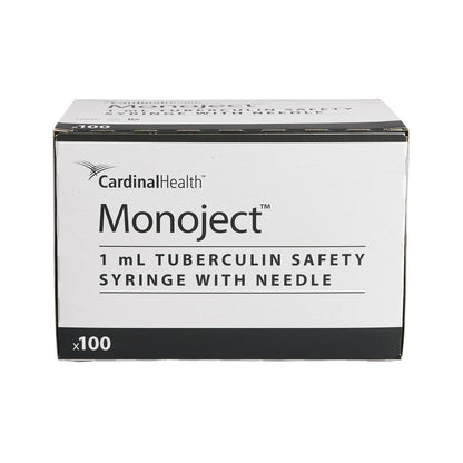 Monoject™ 1 mL Tuberculin Syringe with Needle, 28 Gauge, 1/2 Inch Needle Length