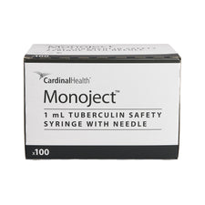 Monoject™ 1 mL Tuberculin Syringe with Needle, 28 Gauge, 1/2 Inch Needle Length