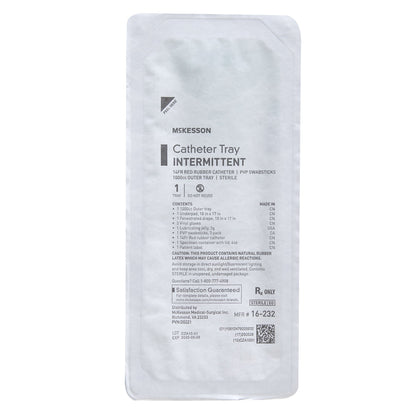 McKesson Intermittent Catheter Tray, 1000 cc, Rubber