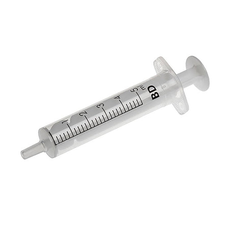 BD 309647 General Purpose Syringe, 5 mL, Flat Top Style, Luer Slip Tip