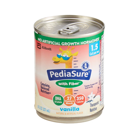 Abbott Nutrition 67374 PediaSure 1.5 Cal with Fiber Therapeutic Nutrition, Vanilla, 8-ounce can