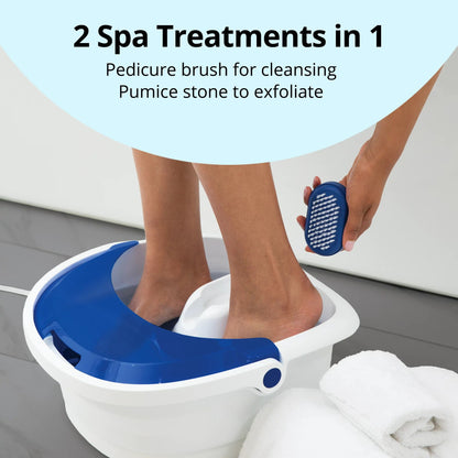 Foot Bath with Heat Boost HoMedics® Bubble Bliss Elite Blue / White Plastic