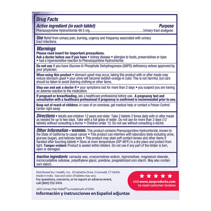 AZO® Maximum Strength Phenazopyridine Urinary Pain Relief