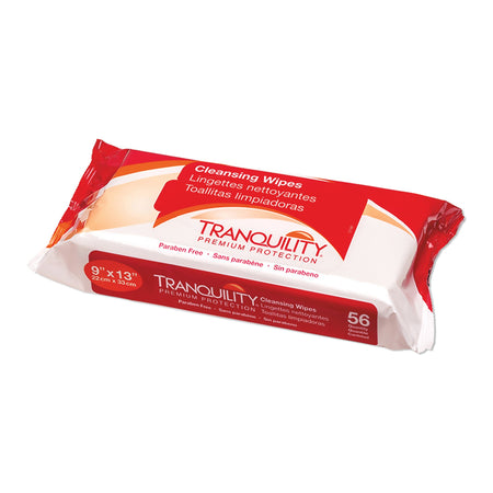Tranquility 3101 Personal Wipe, Soft Pack, Aloe/Vitamin E/Chamomile, Scented