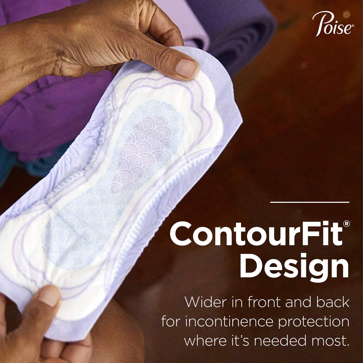 Poise® Bladder Control Pad, Long, Light Absorbency, Absorb-Loc Core, Female